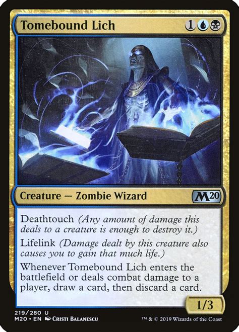 Khi mà thành phố copenhagen của đan. Tomebound Lich · Core Set 2020 (M20) #219 · Scryfall Magic ...