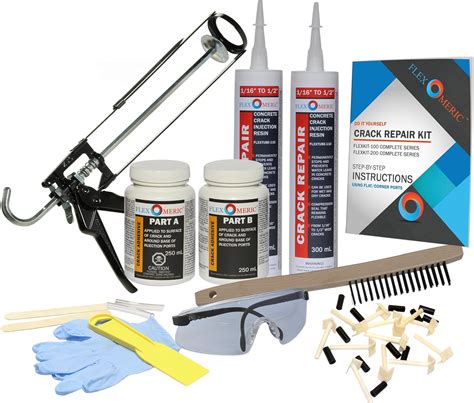 Complete Crack Repair Kit 116 To 12 Wide Cracks Diy Flexkit 101