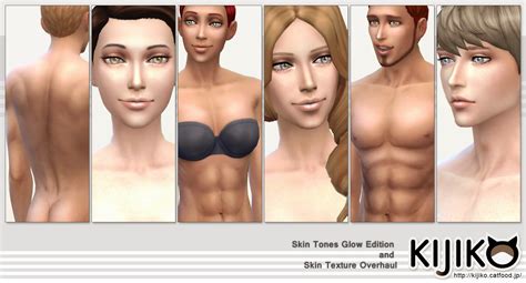 My Sims 4 Blog Skin Tones Glow Edition And Skin Texture