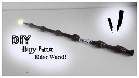 Diy Harry Potter Prop I Diy Harry Potter Elder Wand Craft Youtube