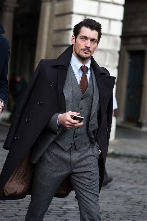 And Heres David Gandy Grey On Grey Subtle Plaid Suit Such A