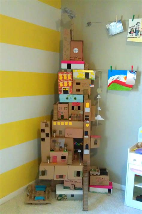 Cardboard Box House 250 Easy Fun Ways To Get Crafty With Your Kids