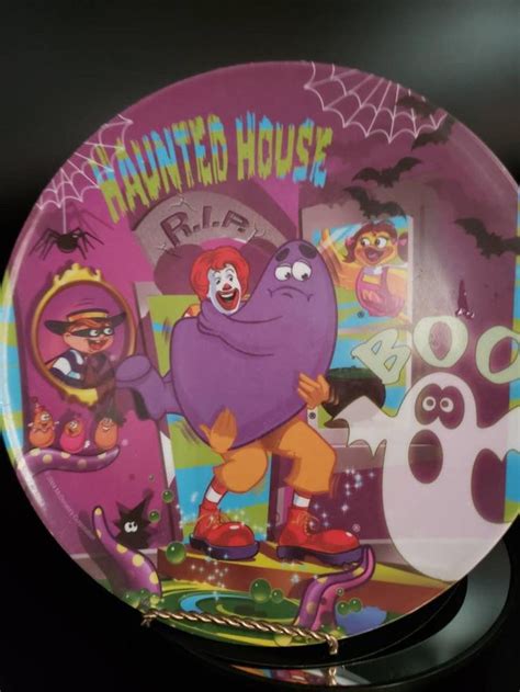 2004 Mcdonalds Halloween Plate Etsy Halloween Plates Halloween