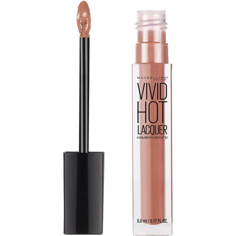 This ultra creamy formula provides up to 12 hours. Maybelline Color Sensational Vivid Hot Lacquer Lip Gloss ...