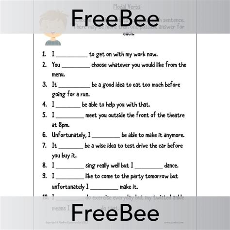 Free Modal Verbs Worksheet Ks2 By Planbee