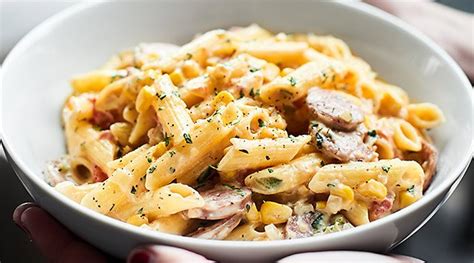 Cook and stir peppers until slightly tender, about 7 minutes. Spicy Chicken Sausage Pasta Recipe - w/ Gluten Free Penne