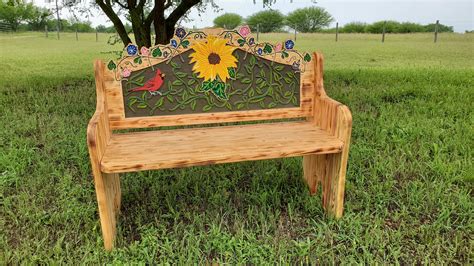 Hand Painted Garden Benches