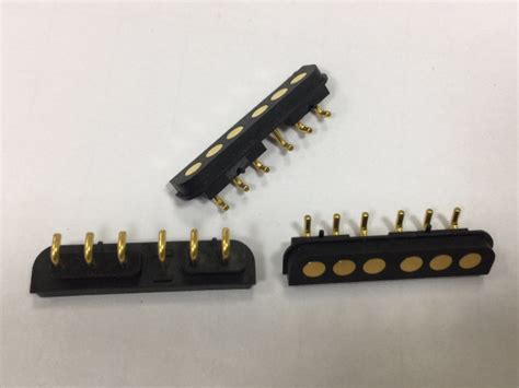6pin Single Femaleandmale Pogo Pin Connector