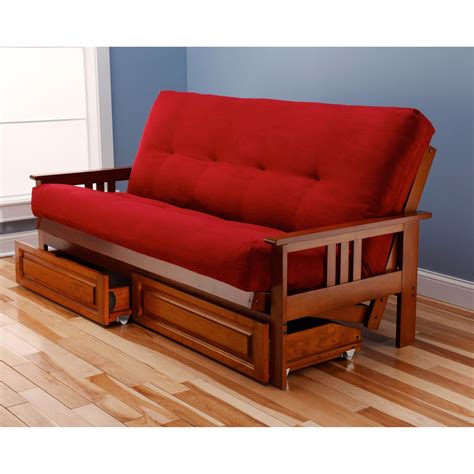 And above all, get your money's worth when time comes to order. Porch & Den Kern Full-size Storage Futon with Suede ...