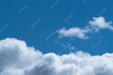 Premium Photo Blue Sky With White Clouds Heavenly Landscape Background