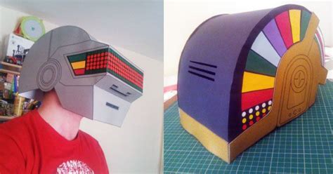 Papercraft Daft Punk Papercraft Among Us