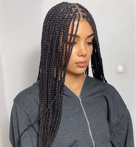 Top 50 Knotless Braids Hairstyles For Your Next Stunning Look Small Box Braids Short Box Braids