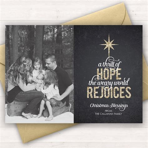 christian christmas cards religious holiday card a thrill of hope
