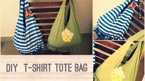 Diy T Shirt Tote Bag Old Tshirt To Tote Bag Recycled Tshirt To Bag