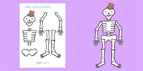 Free Make A Moving Skeleton To Support Teaching On Funny Bones