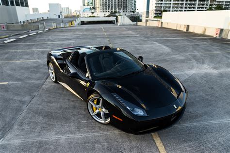 Ferrari's client racing drivers have four colors to choose from these 488 pista piloti ferraris. 2018 Ferrari 488 Spider - Black | MVP Miami Exotic Rentals