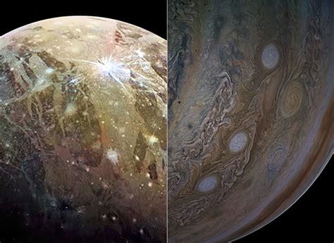 Nasas Juno Spacecraft Zips Past Ice Encrusted Moon Ganymede And
