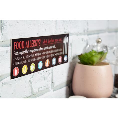 Food Allergen Window And Wall Stickers Pack Of 8 Gm818 Buy Online At Nisbets