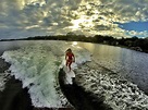 Sunset wake surf on Lake Holden @GoPro | Surfing, Favorite places, Lake