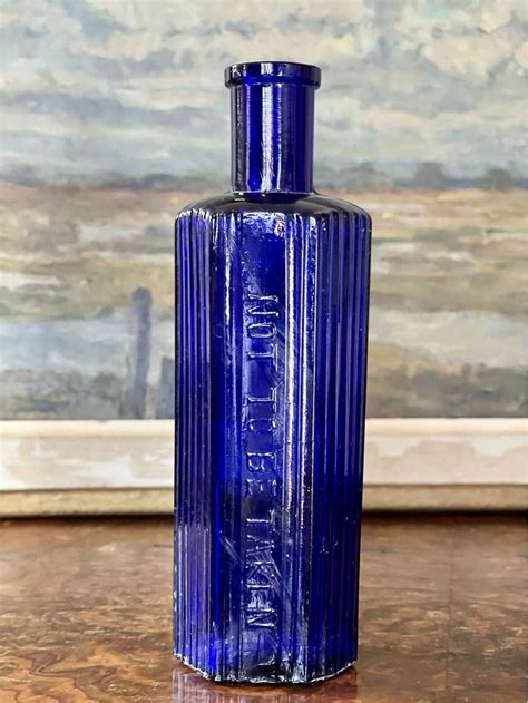 Collectibles Victorian Antique Apothecary Bottle Collectible Glass Art