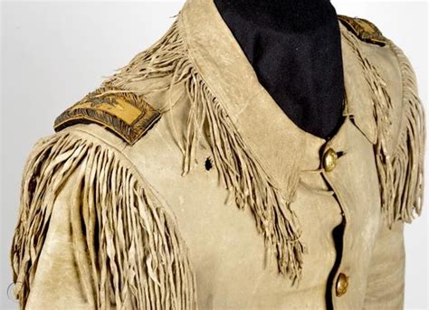 Indian Wars Cavalry Colonels Fringed Buckskin Coat And Trouser
