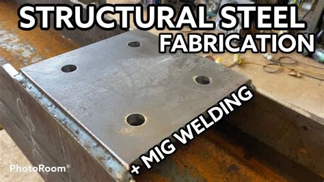 Structural Steel Beam Flange Plate Connection Steel Fabrication And Mig