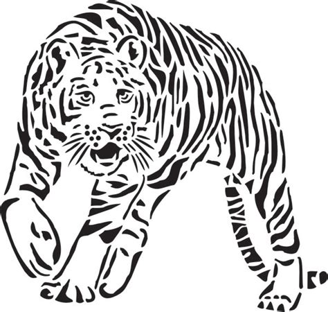 Tiger Stencil Printable Clipart Best