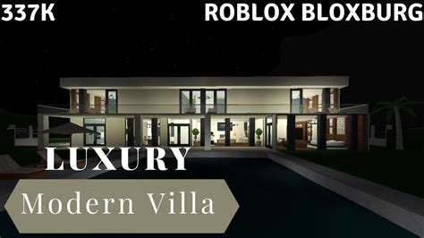Luxury Modern Villa 337k Roblox Bloxburg Part 22 Youtube
