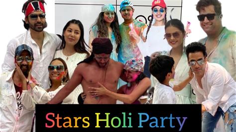 Celebrities Celebration Holi Telivision And Bollywood Celebrity Holi