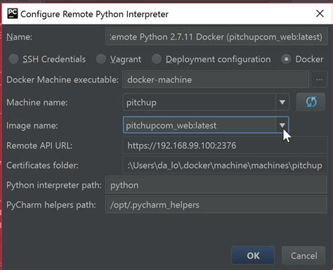 Python Pycharm Remote Interpreter From Docker Using Aws Glue Libs Can