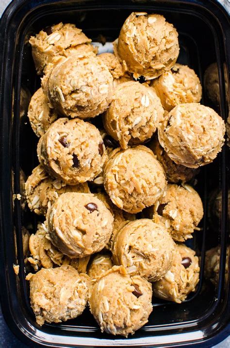 If not freezing, mix in the almond butter straight into the yogurt and eat. Peanut Butter Protein Balls Recipe with whey or plant ...