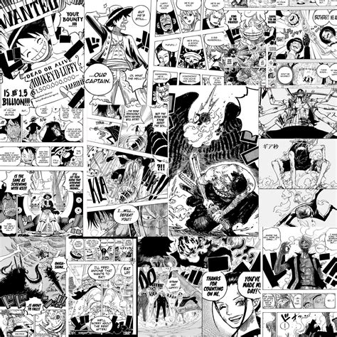 100 One Piece Manga Panels Collage Kit One Piece Manga Etsy Uk
