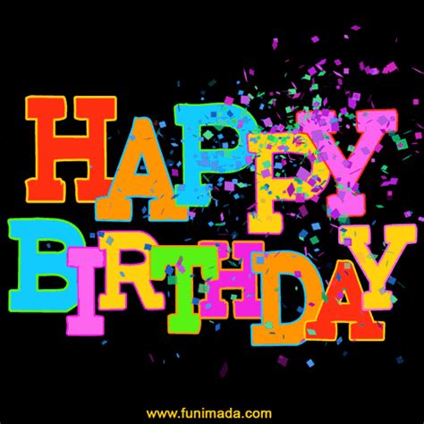 Wish a funny happy birthday with the free ecards from ohmygoodness. Amazing colorful confetti happy birthday animated greeting ...