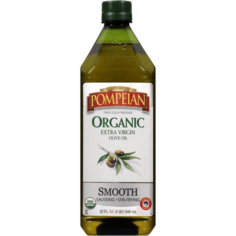 Pompeian Organic Smooth Extra Virgin Olive Oil 32 Fl Oz Walmart Com