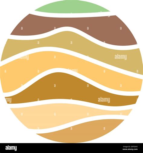 Soil Layers Geology Logo Icon Vector Stock Vector Image And Art Alamy