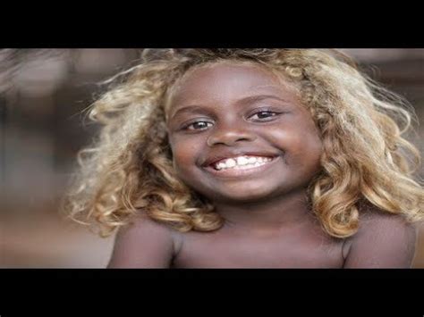 The reason for that lies in evolutionary psychology. Black people with natural blonde hair - Melanesian ...