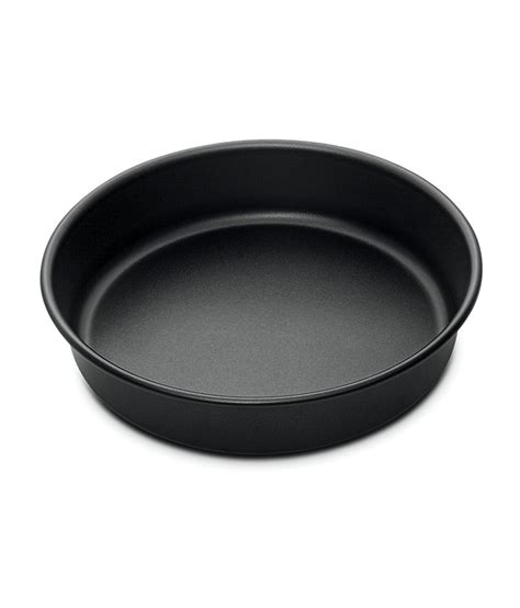 The food is exposed to the flames and the heat comes from the coals underneath the grate. 24CMS ROUND ROASTING PAN BLACK LINE: Buy Online at Best ...