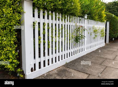 Wooden Picket Fence Hi Res Stock Photography And Images Alamy