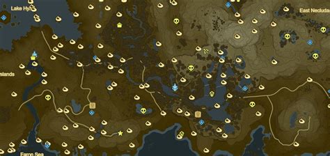 28 Botw Lynel Locations Map Maps Database Source