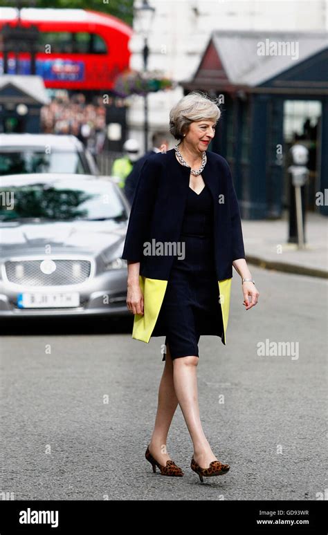 London Uk 13th July 2016 Theresa May On Her First Day As Prime