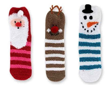 Fuzzy Socks Santa Womens At Mighty Ape Nz