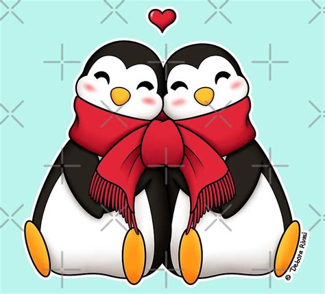 Penguins In Love By Silverydreams Redbubble