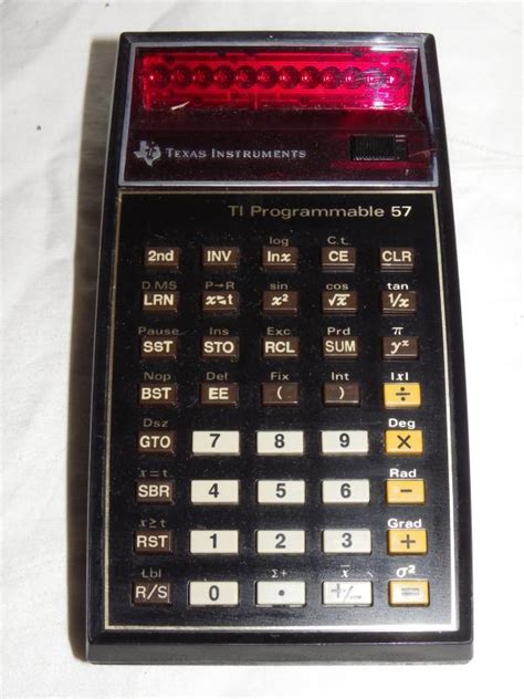 Texas Instruments Ti 57 Programmable Calculatrice Calculator 519813