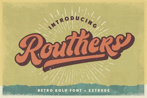 Routhers Retro Bold Script Font Download Fonts