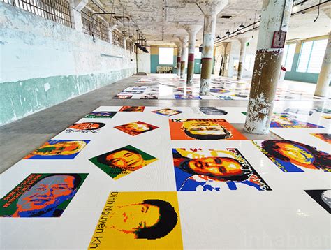 Ai Weiwei Uses 1.2 Million LEGO Bricks to Create Intricate Portraits of