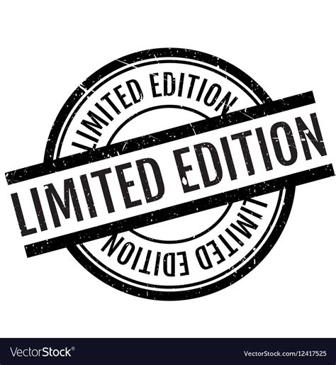 Limited Edition Stamp Royalty Free Vector Image