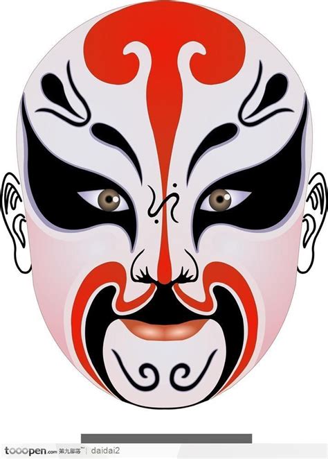 Facial Design Of Peking Opera Chinese Opera Mask Opera Mask Chinese
