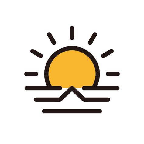 Weather Morning Sun Sunrise Icon Free Download