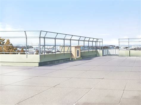 School Rooftop Inspiration Design Anime Scenery Episode Backgrounds