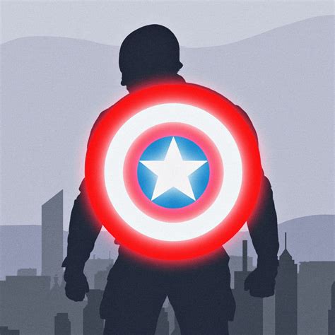 Captain America, Shield, Minimalist, 4K, #24 Wallpaper